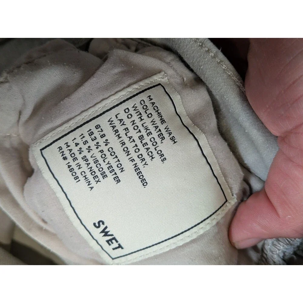 SWET Tailor‎ Men's Skinny Pants Light Beige 26x30 (Tag 29x32) Stretch Jean